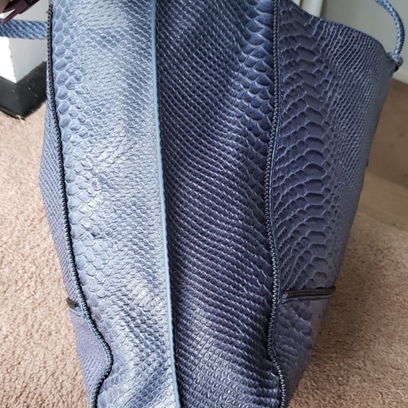 Botkier Soho Python Tote, Blue - Picture 4 of 8
